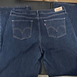 Levi's Dark Blue Straight Leg Jeans